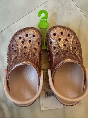 Crocs Baya glitter clog pink